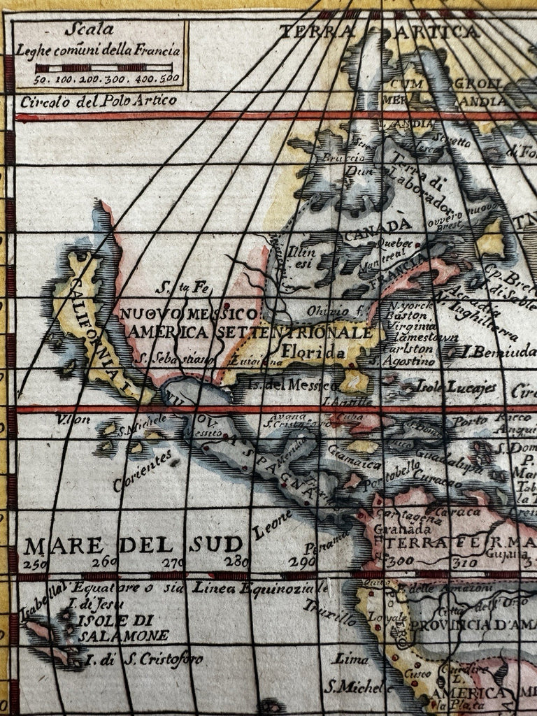California as an Island c.1788 North America rare Italian map McLaughlin #70 var