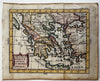 Greece modern & ancient Macedonia 1788 decorative rare miniature map hand color
