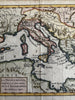 Europe Mediterranean Sea countries ancient world 1772 hand colored engraved map