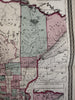 Minnesota early state map 1870 Johnson large hand colored folio map