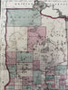 Minnesota early state map 1870 Johnson large hand colored folio map