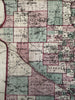 Minnesota early state map 1870 Johnson large hand colored folio map