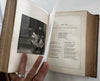 Poetry gift binding leather book 1873 Massive compendium gilt w/ 10 engravings