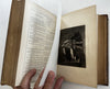 Poetry gift binding leather book 1873 Massive compendium gilt w/ 10 engravings