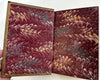 Poetry gift binding leather book 1873 Massive compendium gilt w/ 10 engravings