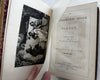 Poetry gift binding leather book 1873 Massive compendium gilt w/ 10 engravings