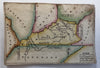 Kentucky state c.1820-24 rare Melish miniature state map original hand color