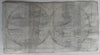 World in hemispheres 1750 Vaugondy nice hand colored engraved map Australia