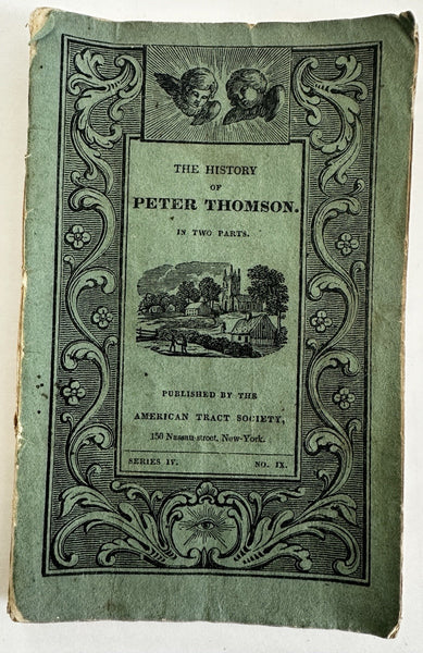 History Peter Thomson c.1840 rare juvenile chap book w/ 20 woodcut illustrations