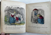 Merry Pictures juvenile book c.1850’s Leavitt & Allen 120 hand colored woodcuts