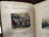 Merry Pictures juvenile book c.1850’s Leavitt & Allen 120 hand colored woodcuts