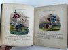 Merry Pictures juvenile book c.1850’s Leavitt & Allen 120 hand colored woodcuts