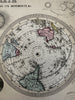 World map moving volvelles 1850’s Reynolds toy map hand colored rare print