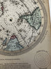 World map moving volvelles 1850’s Reynolds toy map hand colored rare print