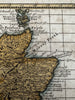 Scotland 1778 Fresnoy miniature engraved hand colored map