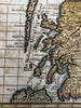Scotland 1778 Fresnoy miniature engraved hand colored map