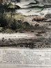 Antediluvian World Tertiary Oolite system 1849 Reynolds hand colored rare print