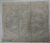 World in hemispheres fascinating 1690’s? miniature engraved hand colored map
