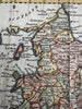 England & Wales decorative cartouche 1782 Kitchin engraved color miniature map