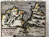 North Africa Barbary coast Tunis Carthage 1719 Mallet engraved hand color map