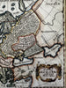 Ancient Europe Galliae Thrace Samatia Germania 1694 decorative hand color map