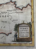 Balkans Turkey in Europe Hungary Tartary c.1790 Conder decorative hand color map