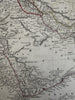 Saudi Arabia Persian Gulf Mesopotamia 1828 S. Arrowsmith engraved hand color map