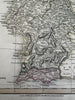 Portugal by itself 1816 C. Smith scarce gorgeous Europe hand colored map