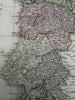 Portugal by itself 1816 C. Smith scarce gorgeous Europe hand colored map