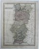 Portugal by itself 1816 C. Smith scarce gorgeous Europe hand colored map