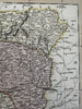 Portugal by itself 1816 C. Smith scarce gorgeous Europe hand colored map