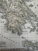 Greece Greek Islands Candia Morea Cyclades 1818 Smith scarce gorgeous map