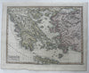 Greece Greek Islands Candia Morea Cyclades 1818 Smith scarce gorgeous map