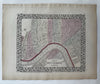 New Orleans city plan Louisiana 1874 Mitchell hand colored nice decorative map