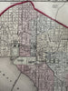 Washington D.C. city plan 1874 Mitchell hand colored nice map