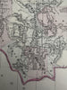 Montana Territory pre-statehood 1880 Mitchell decorative hand colored nice map