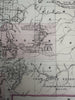 Montana Territory pre-statehood 1880 Mitchell decorative hand colored nice map