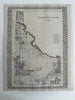 Idaho Territory pre-statehood 1880 Mitchell decorative hand colored map