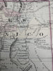 Arizona New Mexico early routes gold silver 1880 Mitchell hand colored nice map
