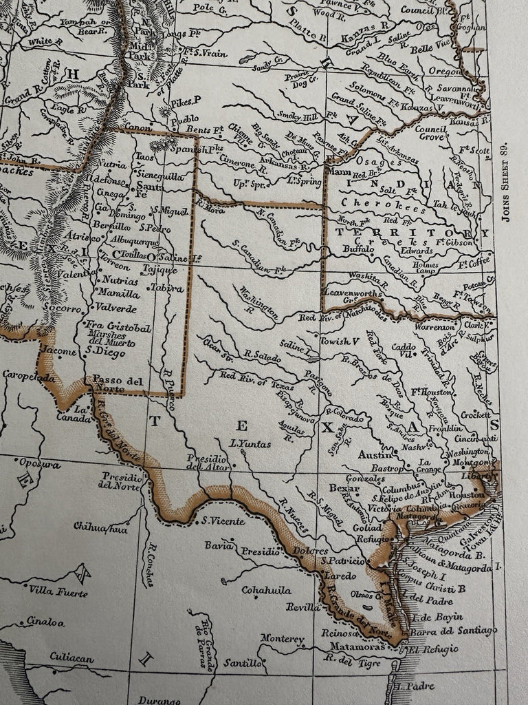 United States territorial west Fort Mormon 1850 Lowry scarce 2 sheet color map