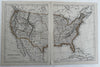 United States territorial west Fort Mormon 1850 Lowry scarce 2 sheet color map