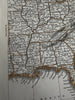 United States territorial west Fort Mormon 1850 Lowry scarce 2 sheet color map