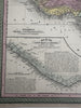 African continent Liberia inset Mts of Moon myth shown 1855 Cowperthwait map