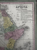 African continent Liberia inset Mts of Moon myth shown 1855 Cowperthwait map