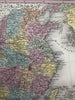 China Korea Formosa Yellow Sea 1855 Cowperthwait lovely hand color map