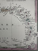 West Indies Caribbean isles 1855 Cowperthwait lovely hand colored decorative map