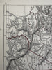 New South Wales Australia NSW  1850 Lowry scarce 3 sheet color map