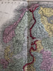Europe large folio sheet 1855 Cowperthwait fine hand colored map