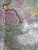 Europe large folio sheet 1855 Cowperthwait fine hand colored map