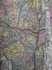 New York state large folio sheet 1855 Cowperthwait fine hand colored map